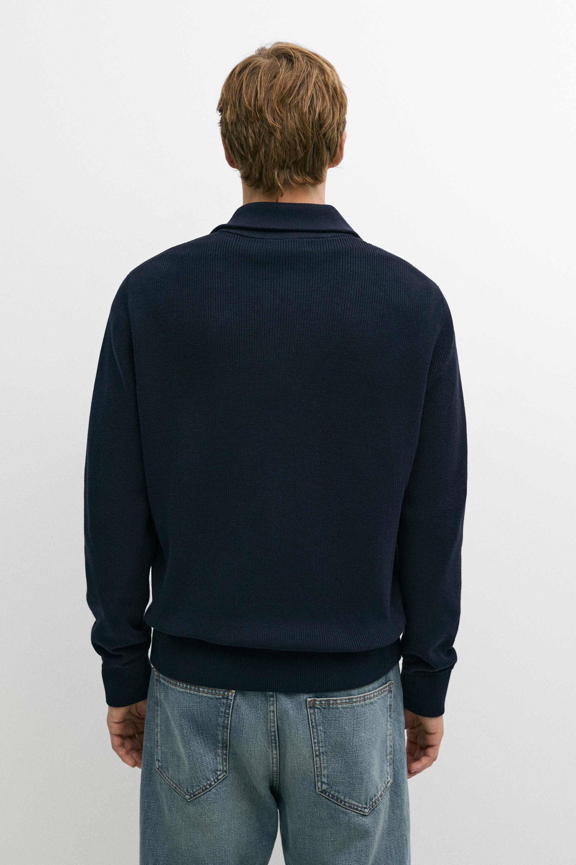 Cardigan à col montant en tissu combiné